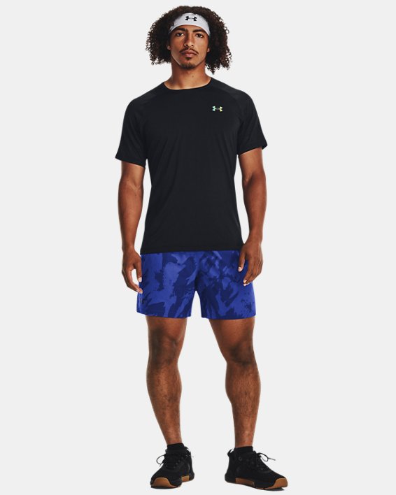 Men's UA Vanish Woven 6" Printed Shorts in Blue image number 2